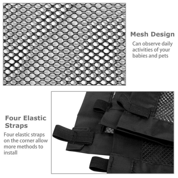 Pets Dog Cat Baby Safety Gate Mesh Fence Magic Portable Guard Net Stairs Doors - Image 6