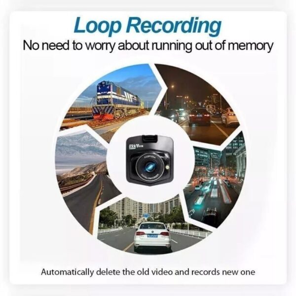 2.4 Inch Full HD 1080P Dash Cam, Car DVR Front Or Rear Camera Night Vision G Sensor - Image 9