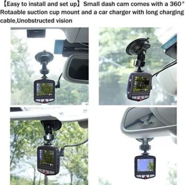 2.4 Inch Full HD 1080P Dash Cam, Car DVR Front Or Rear Camera Night Vision G Sensor - Image 3