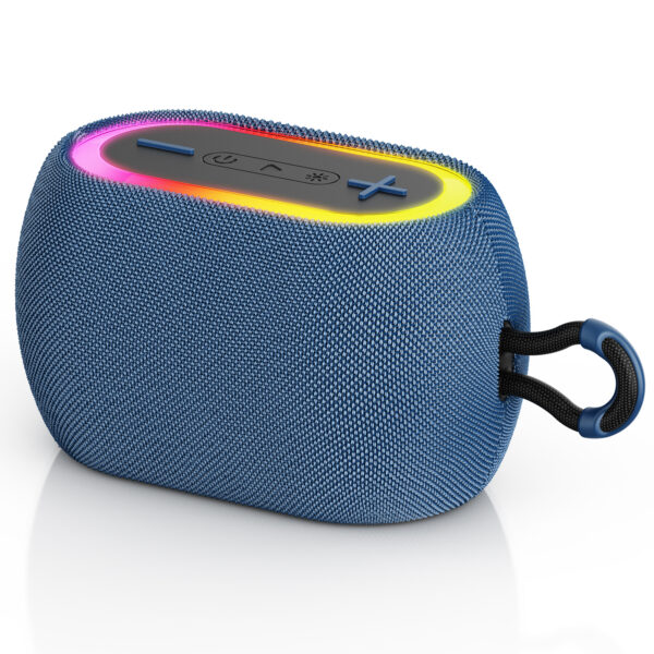 JYX L1Black Portable Bluetooth Speaker & Mini Wireless Speaker With DJ Lights Rich Stereo Bass Aux & IPX7 Waterproof Outdoor Speaker - Image 2
